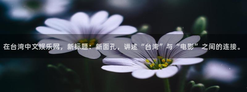长征平台平台官网登录入口：在台湾中文娱乐网，新标题：新面孔，讲述“台湾”与“电影”之间的连接。